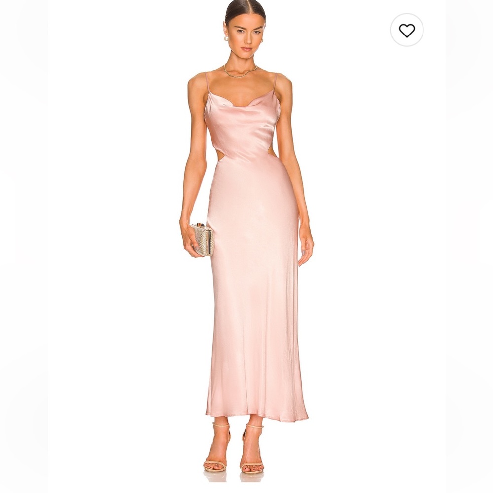 Bardot Pink Satin Dress